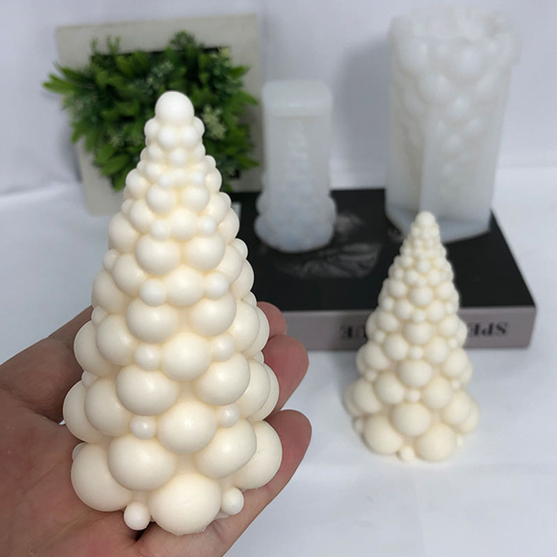 3D Bubble Christmas Tree Silic - đánh giá và giá Candle Making Kits