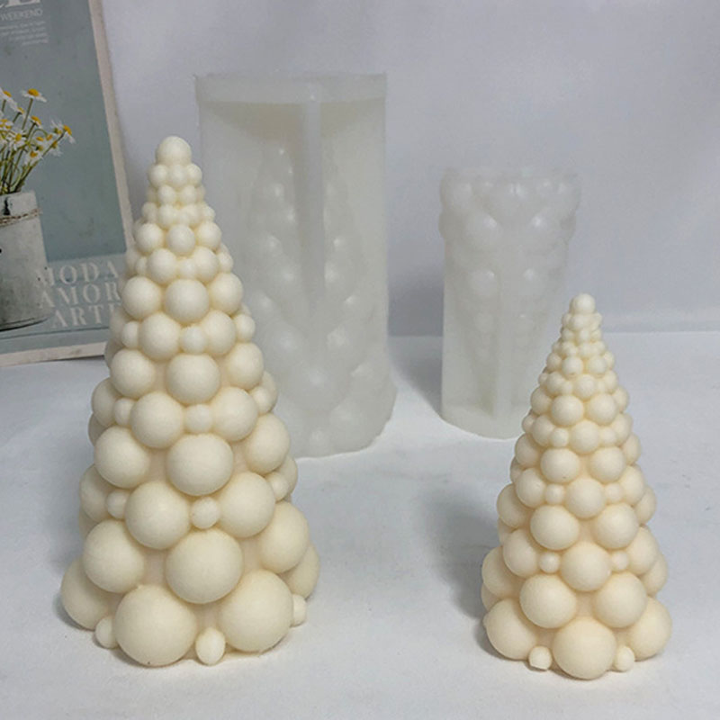 3D Bubble Christmas Tree Silic - đánh giá và giá Candle Making Kits