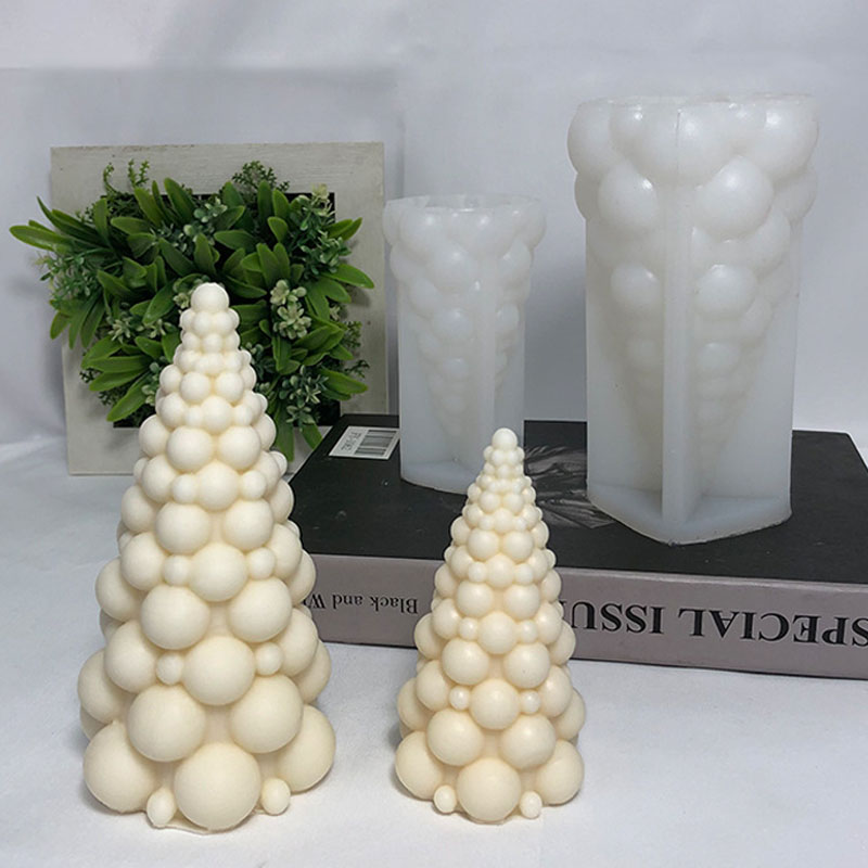 3D Bubble Christmas Tree Silic - đánh giá và giá Candle Making Kits