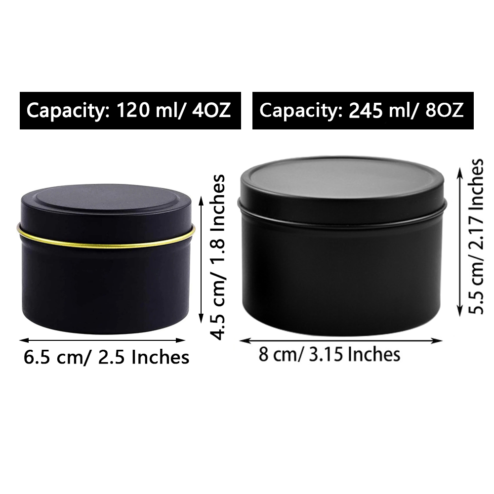 4oz/ 8oz Candle tins with lids - đánh giá và giá Candle Making Jars With Lids