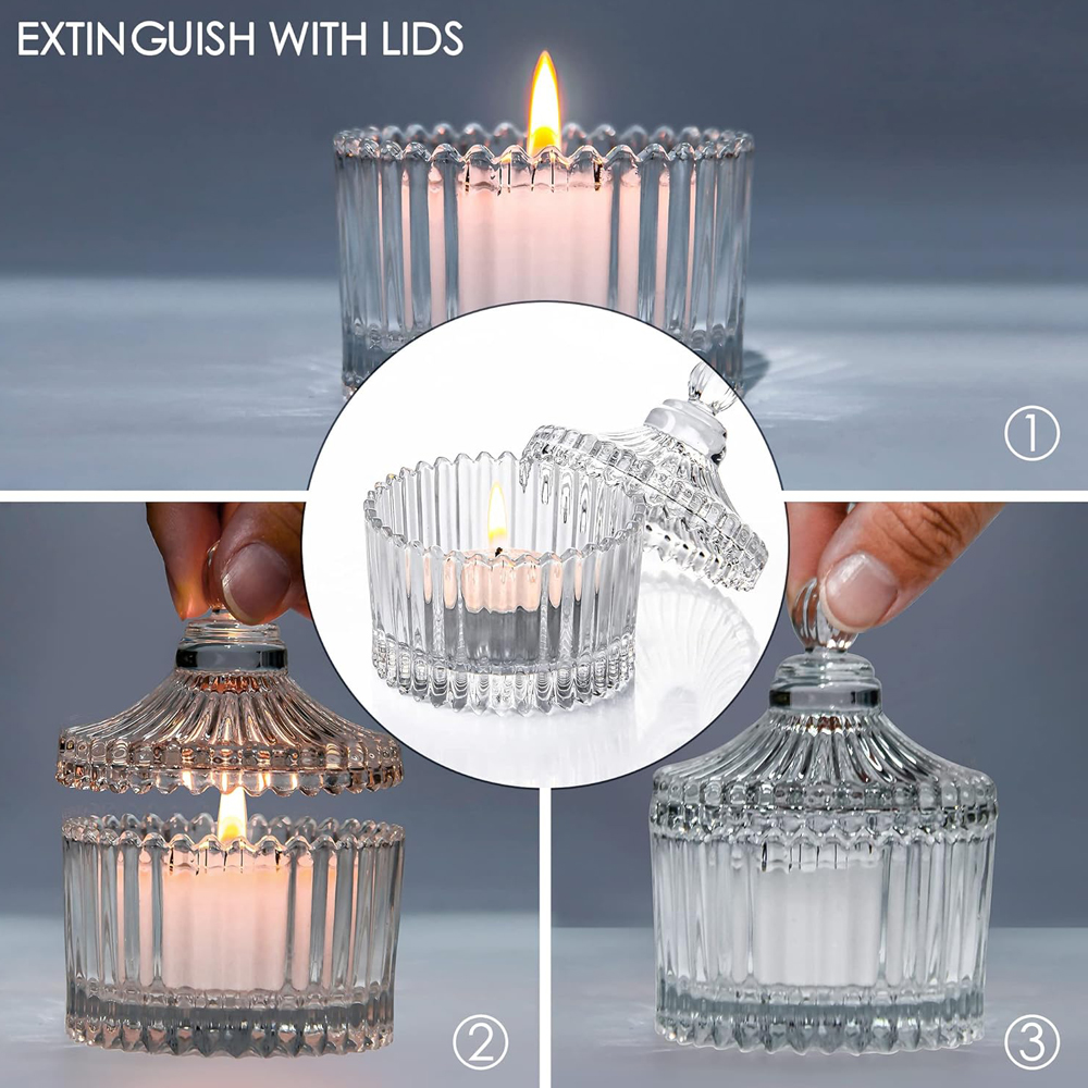 Votive Candle Holders with Lid - đánh giá và giá Candle Making Jars With Lids