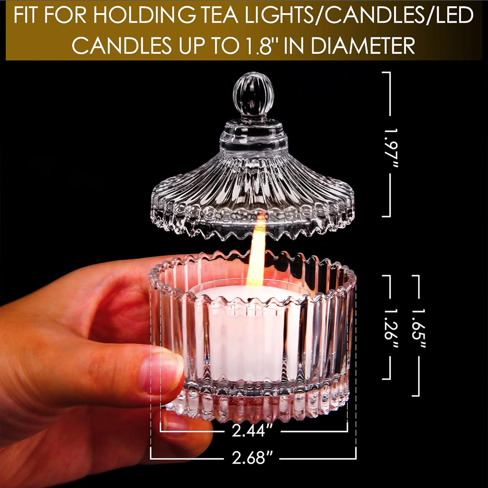 Votive Candle Holders with Lid - đánh giá và giá Candle Making Jars With Lids