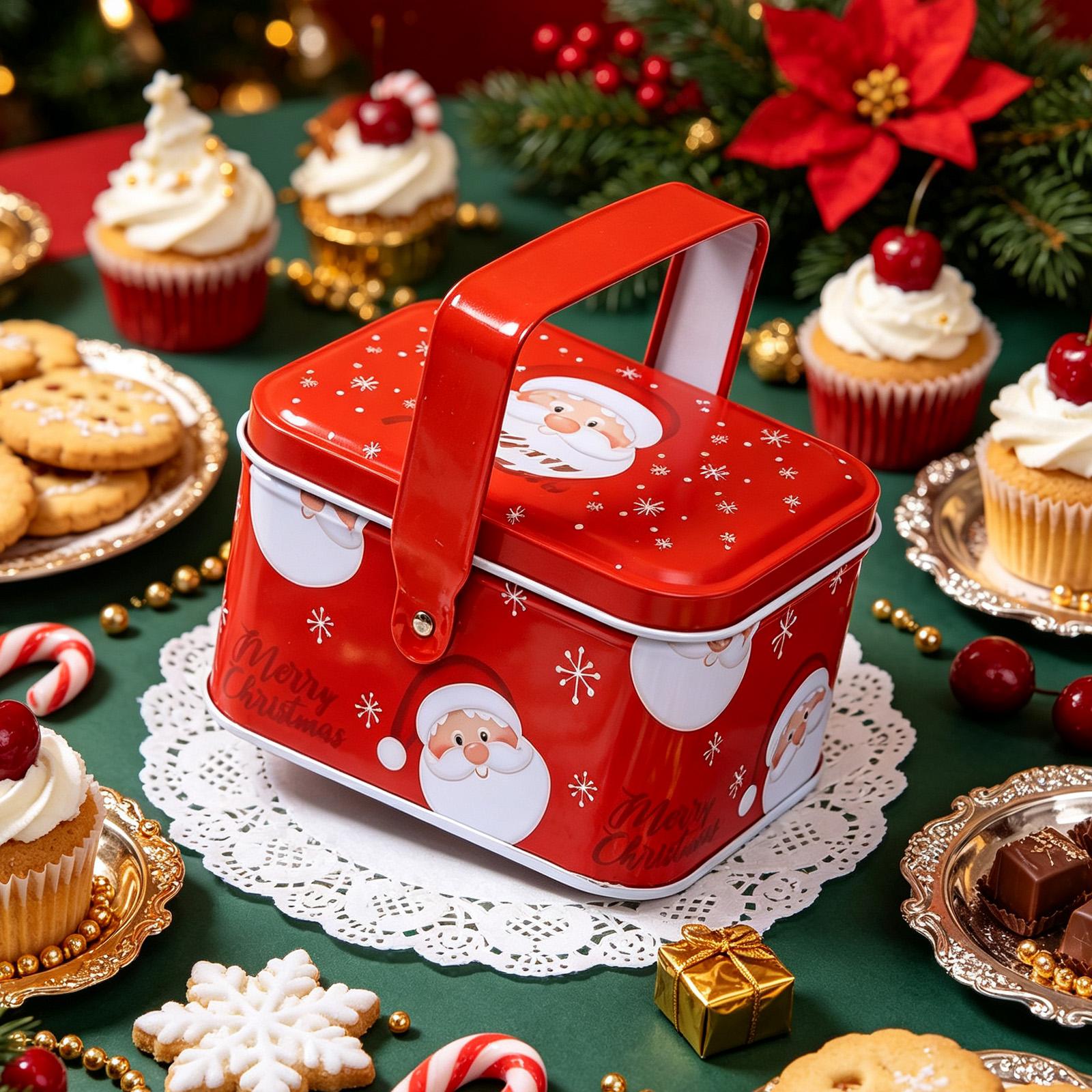 Christmas Cookie Tins Metal Sa - đánh giá và giá Tin Container Lid