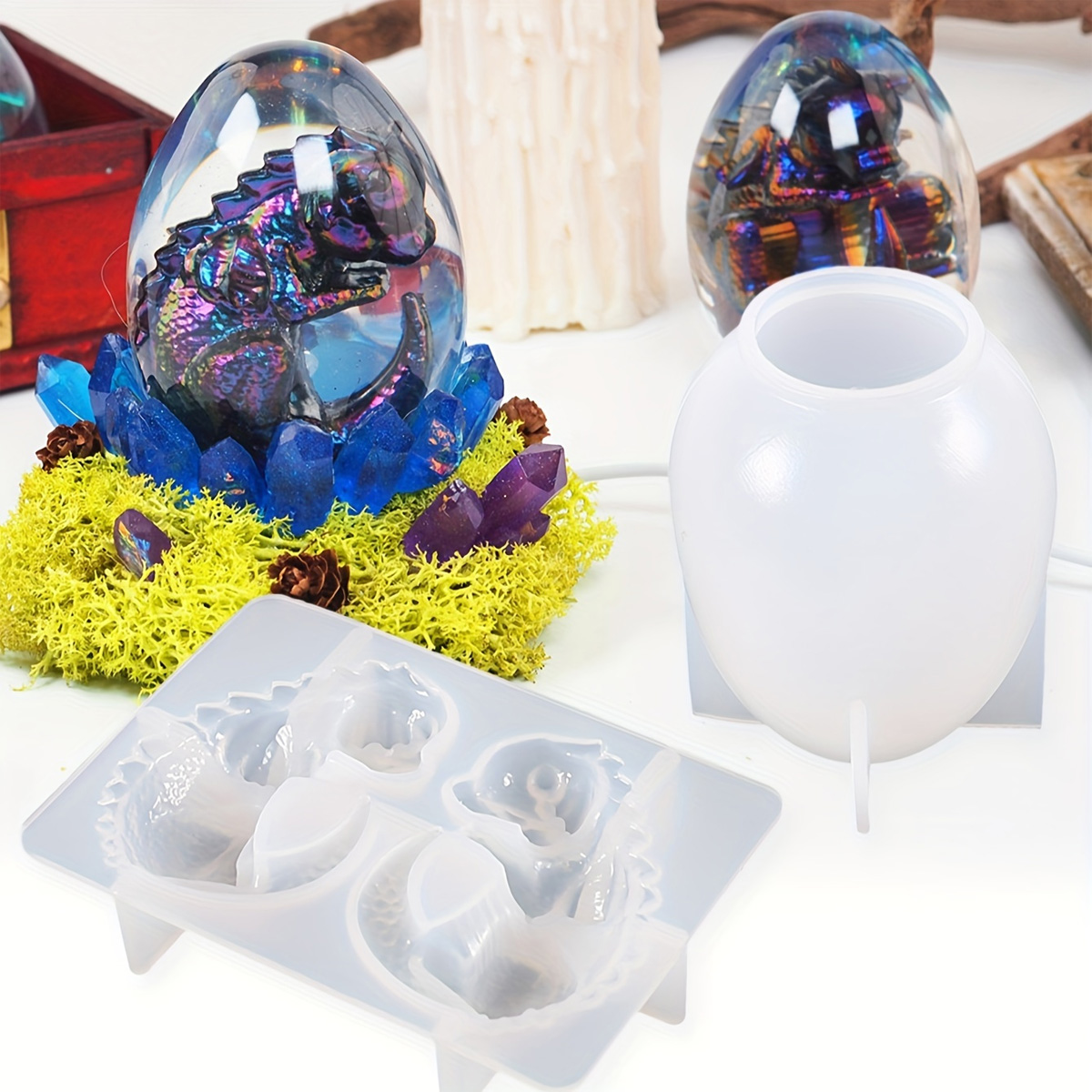 Silicone Dragon Egg Molds, 2-P - đánh giá và giá Candle Making Tutorial