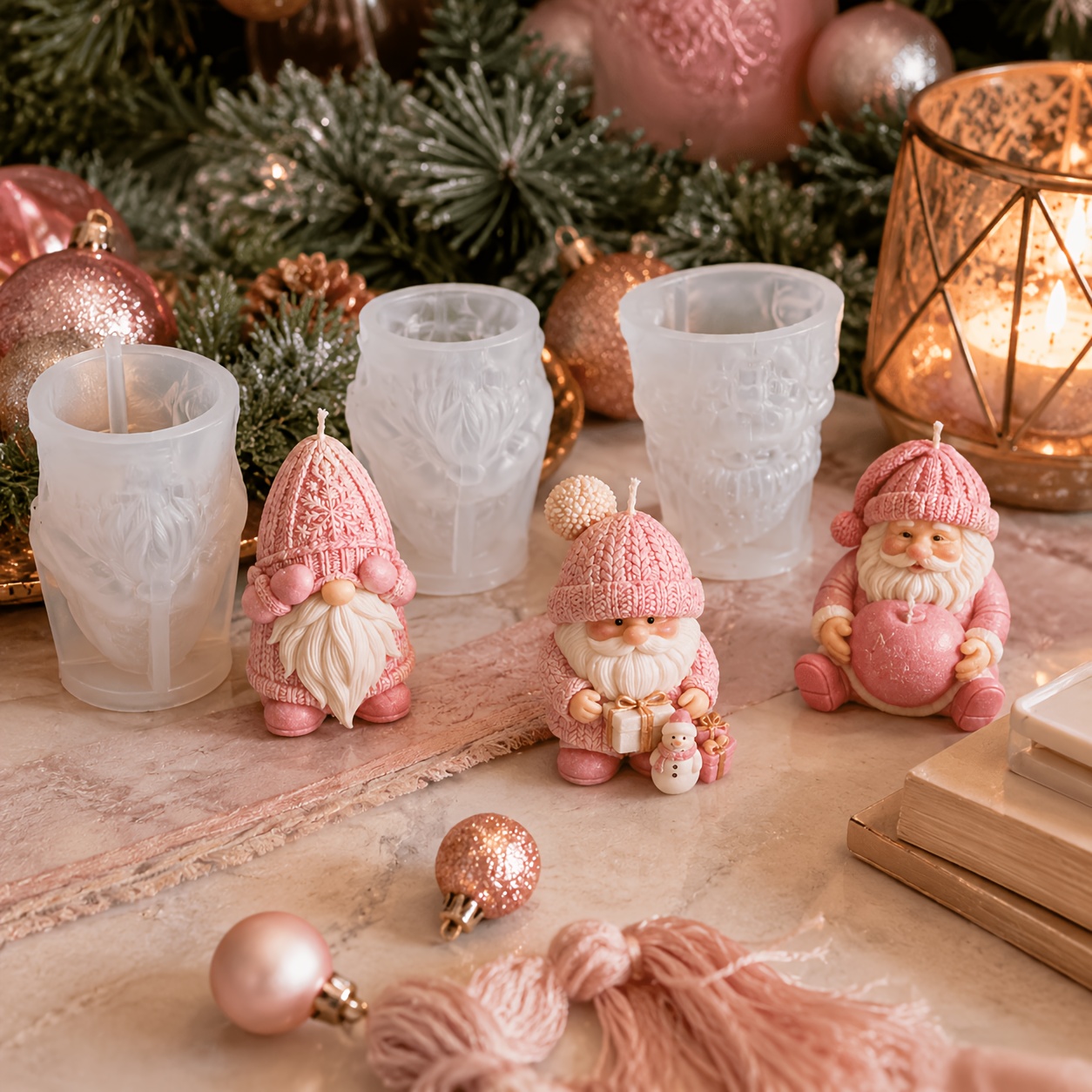 Xmas Holiday Gnome Silicone Ca - đánh giá và giá Candle Making Kits